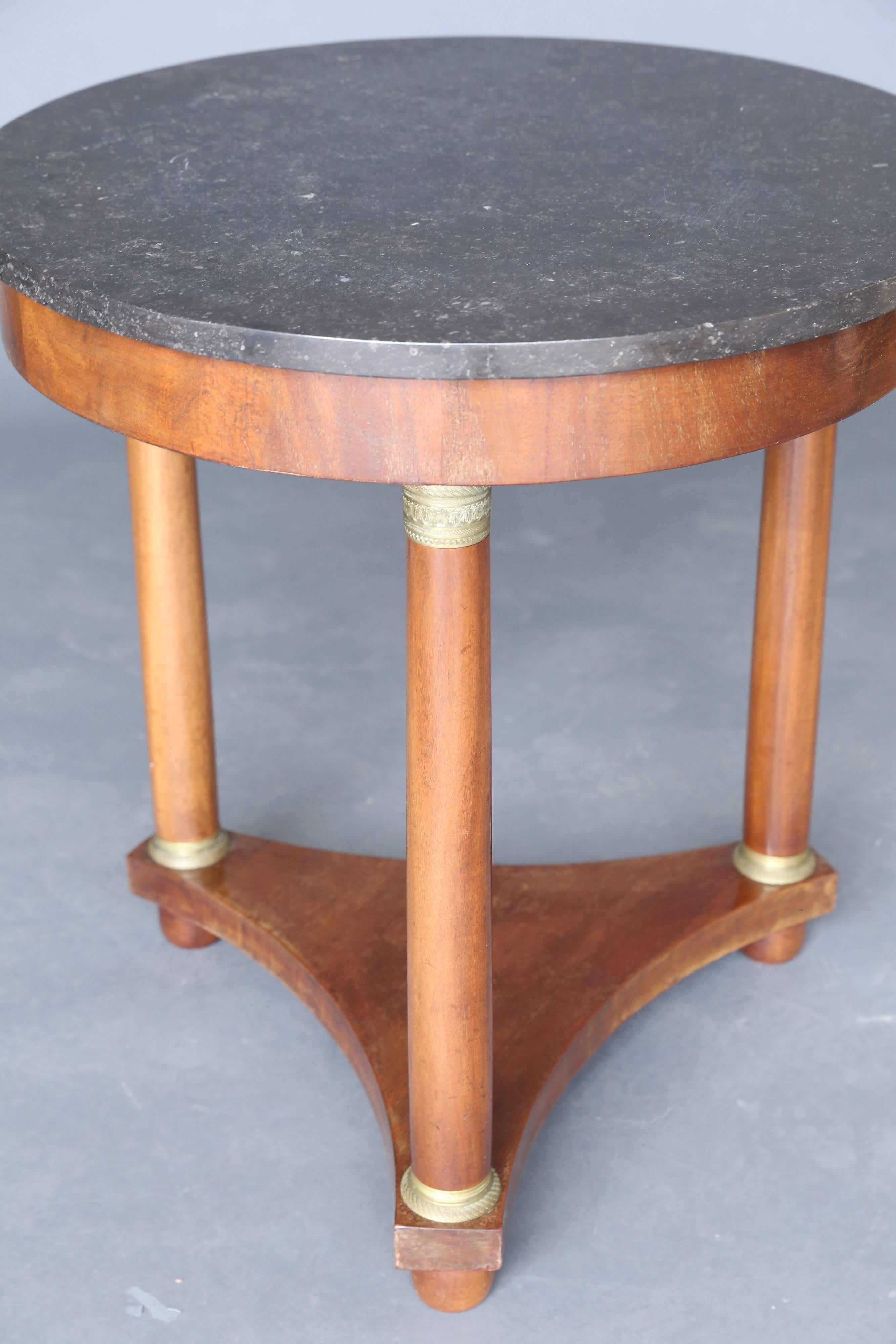 French 19th Century Empire Style Marble Table