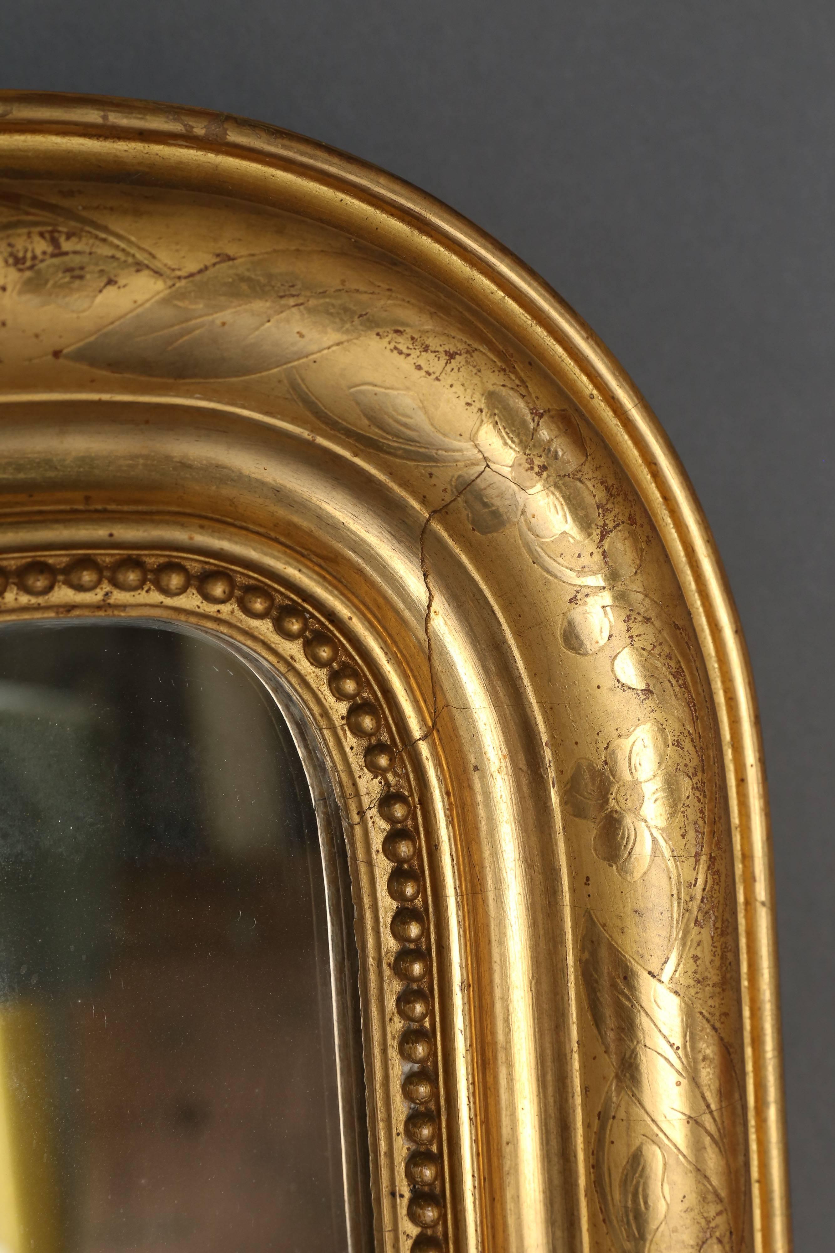 19th Century Louis Philippe Gilt Mirror For Sale 1