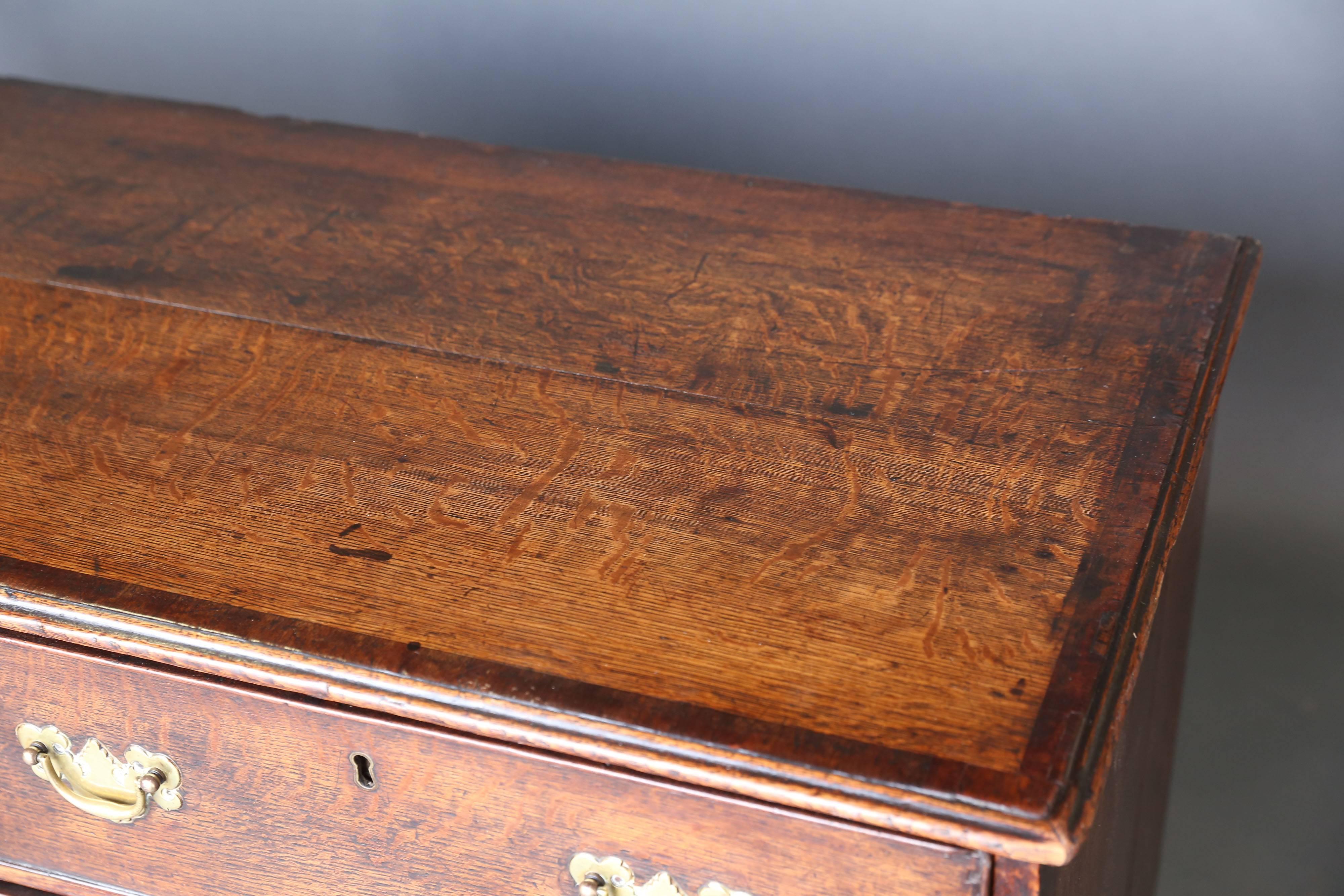 18th Century and Earlier 18th Century George III Oak Dresser Base For Sale