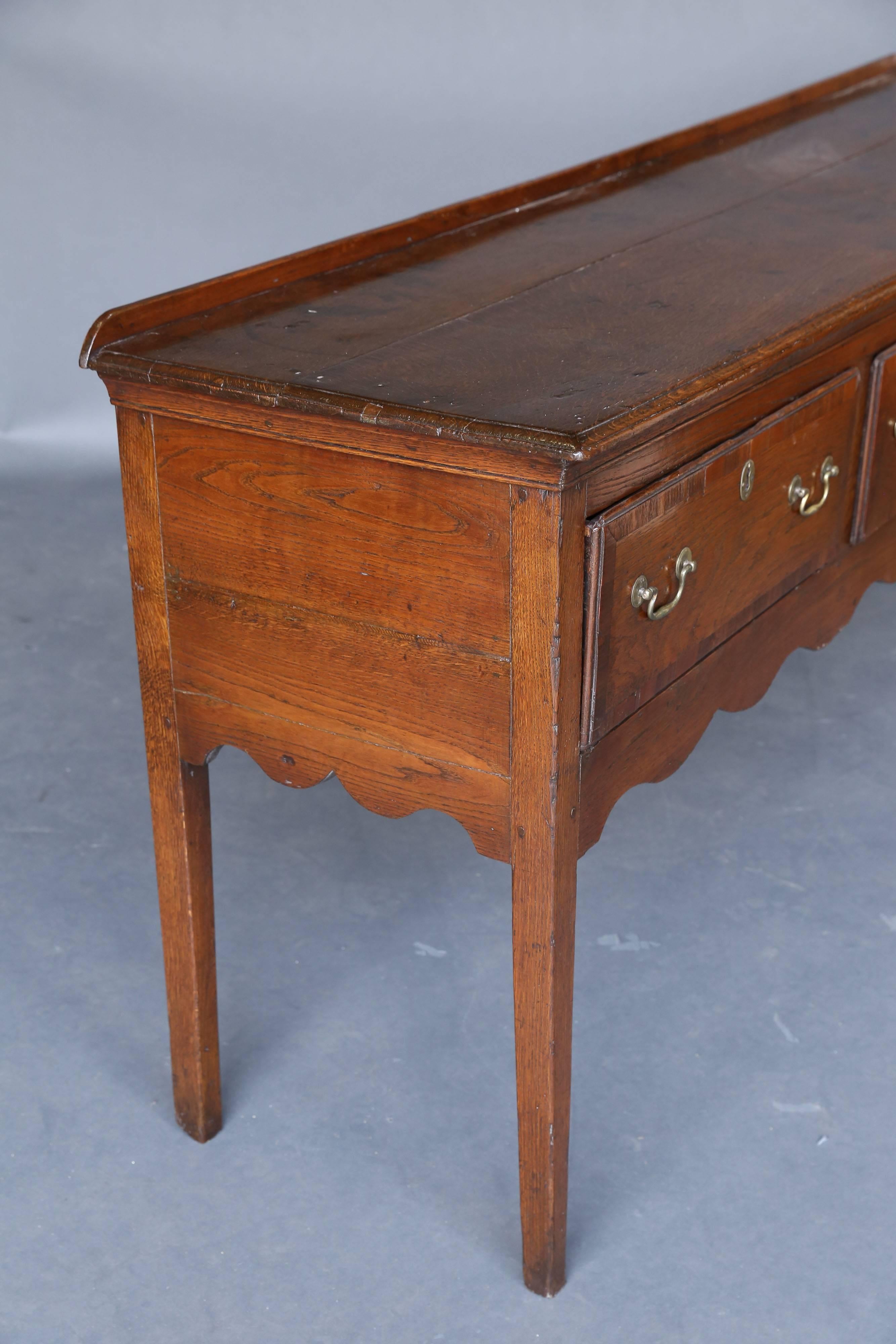 Georgian 18th Century Welsh Dresser Base or Narrow Sofa Table