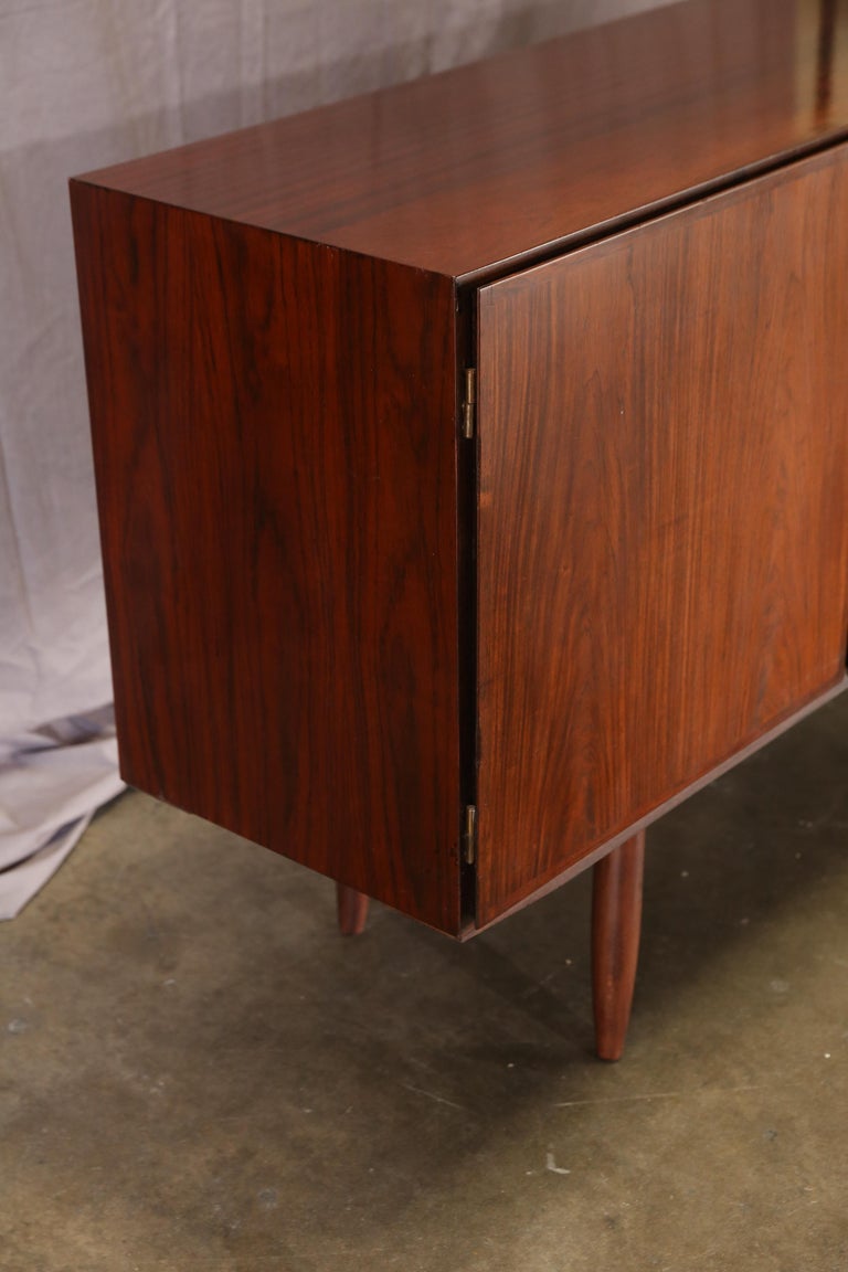 Gunni Omann Mid Century Modern Credenza With 3 Cabinet Door Facade Danish Gunni Omann Mid Century Modern Credenza With 3 Cabinet Door Facade For