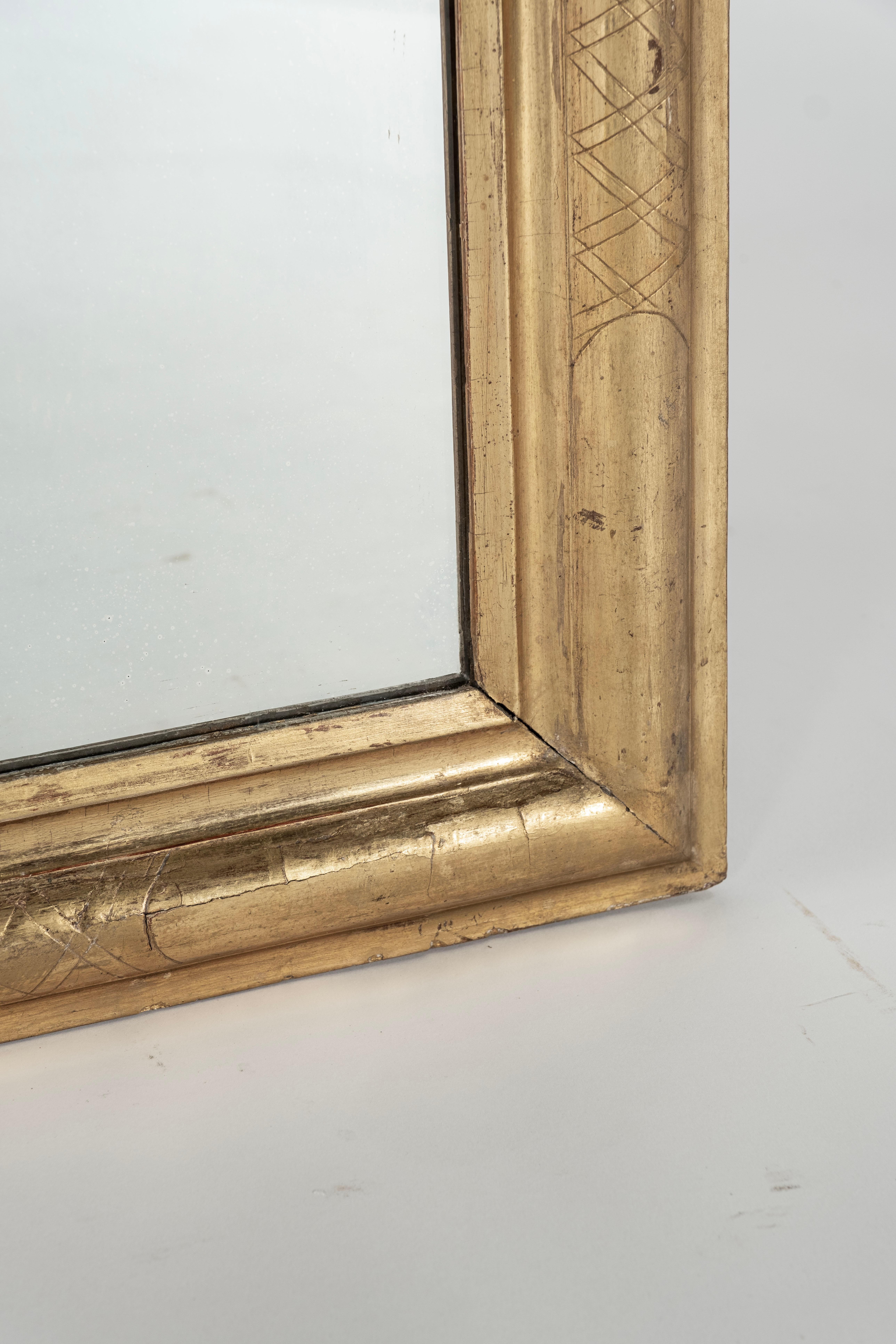 Français Miroir doré Louis Philippe du 19ème siècle en vente