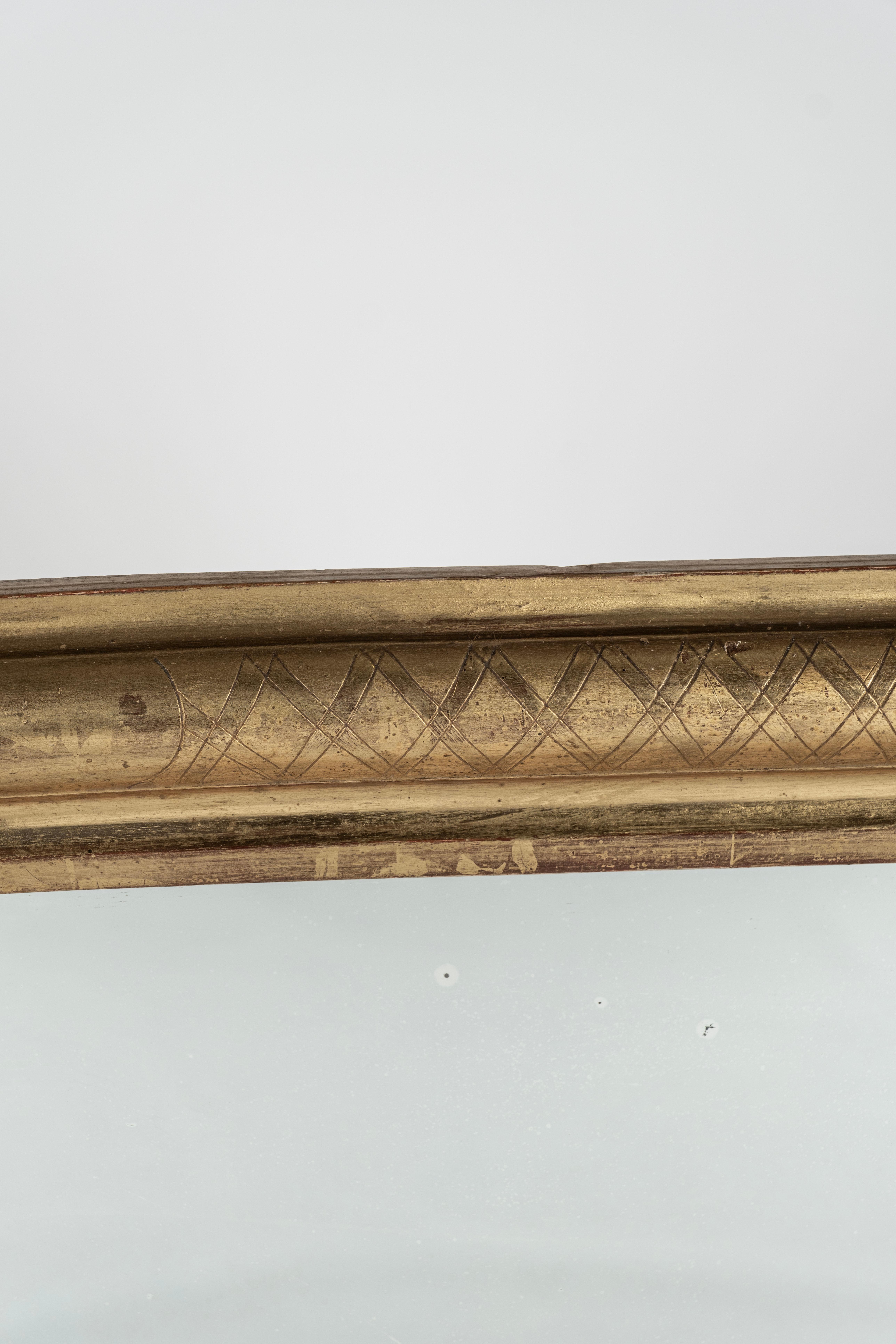 XIXe siècle Miroir doré Louis Philippe du 19ème siècle en vente