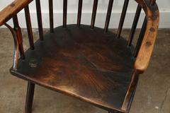 Antique Early 19th Century Windsor Elm Chair