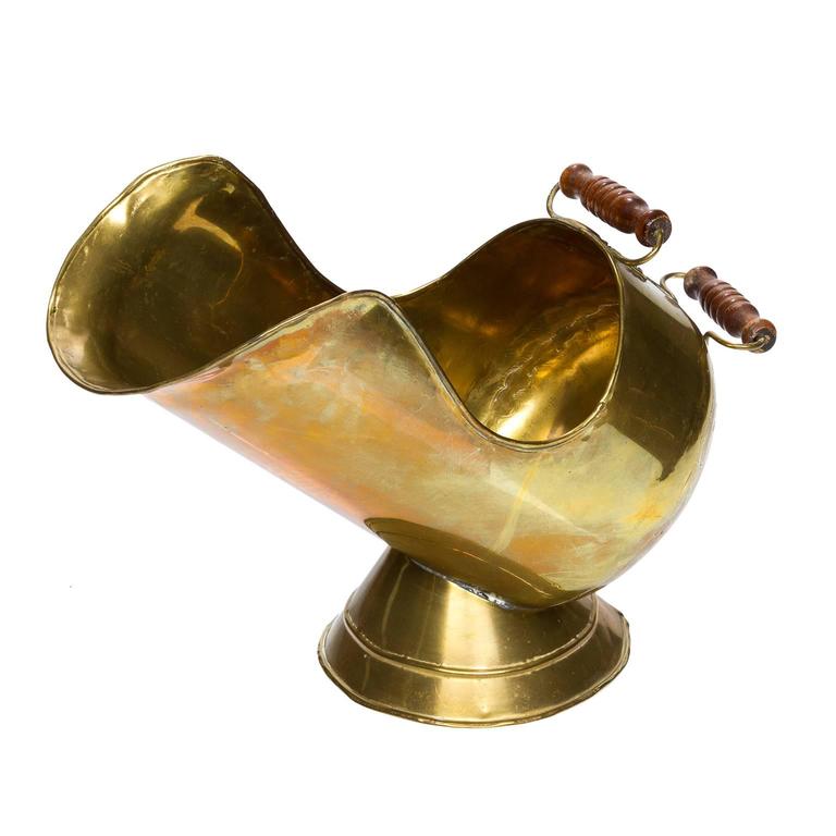 Vintage Brass Coal Scuttle at 1stdibs
