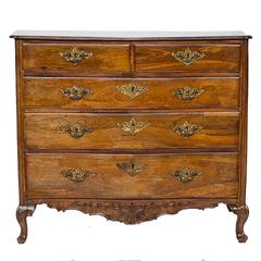 18th Century Walnut Continental Chest of Drawers