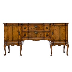 Antique 19th Century English Walnut Serving Sideboard