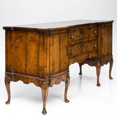 19th Century English Walnut Serving Sideboard