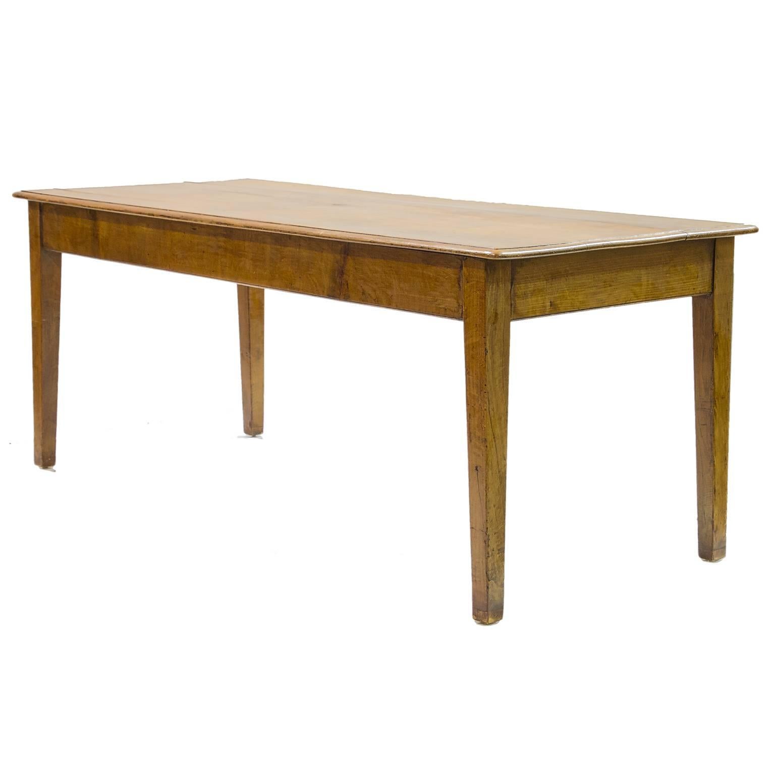 19th Century French Farm Table Made from Elmwood