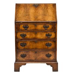 19th Century Queen Anne Walnut Slant-Front Bureau