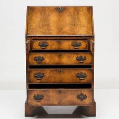 19th Century Queen Anne Walnut Slant-Front Bureau