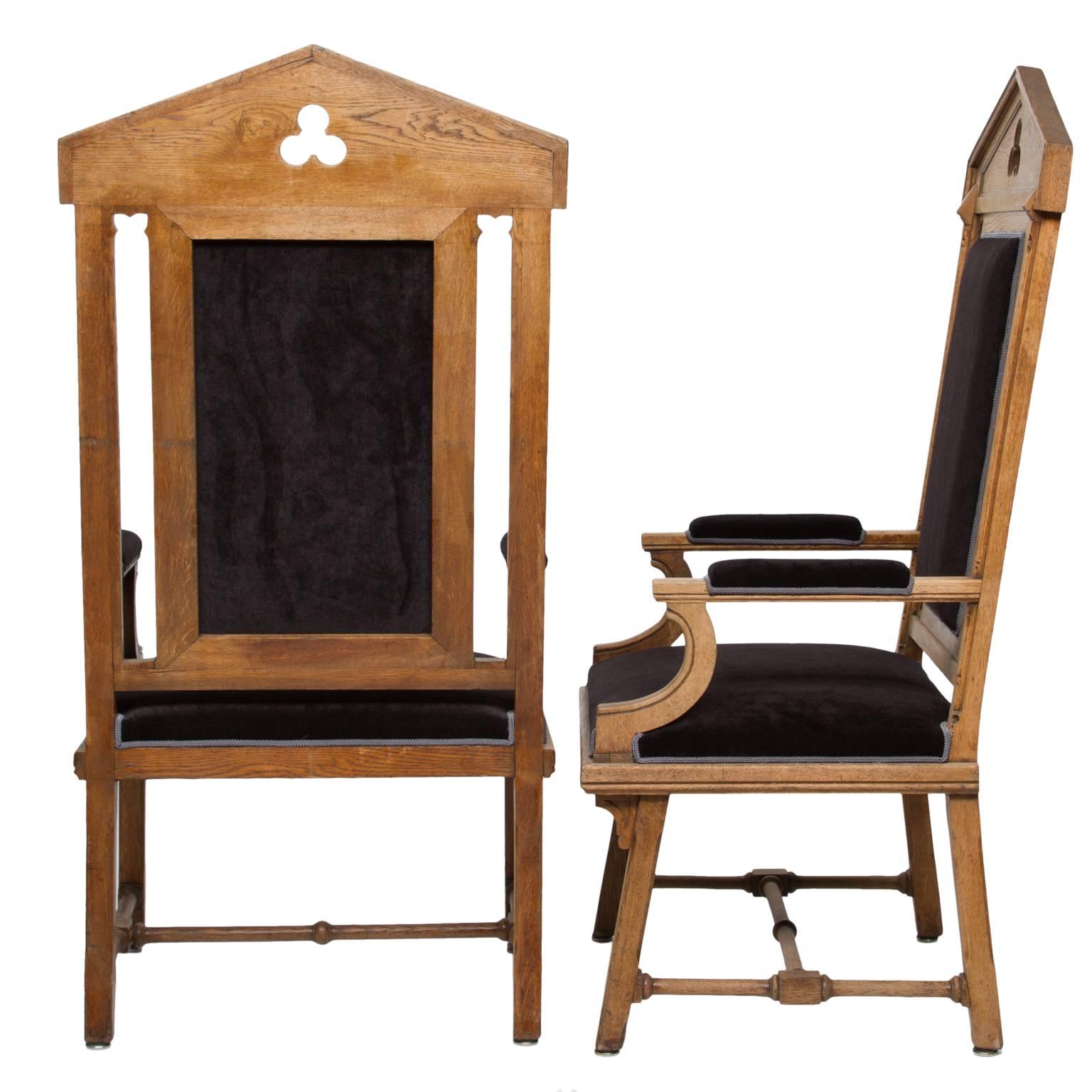 Dutch Vintage Moorish Style Large Armchairs