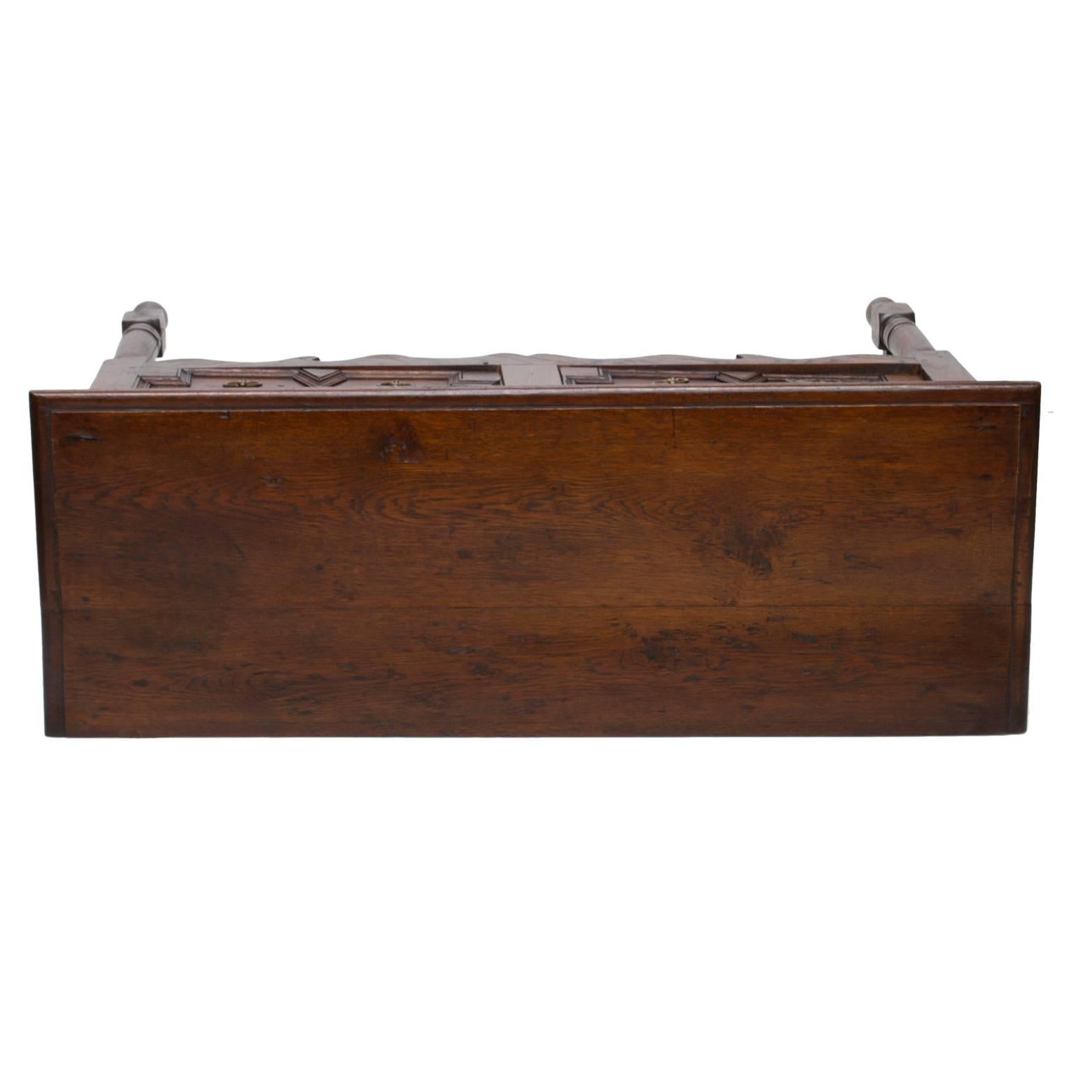 Woodwork 19th Century Jacobean Oak Console Table
