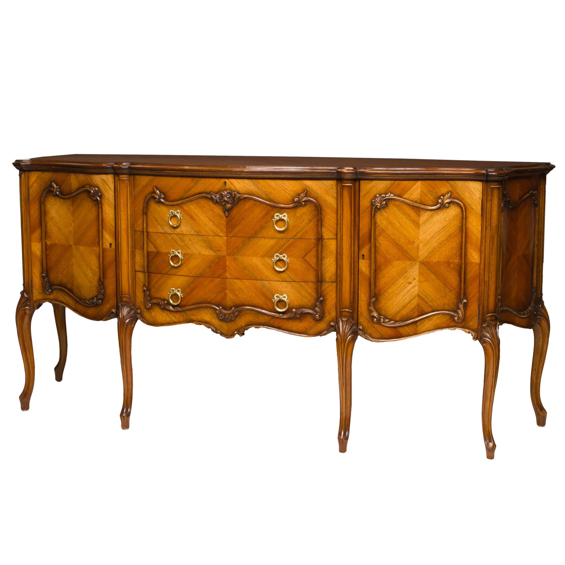 French Provincial Walnut Buffet