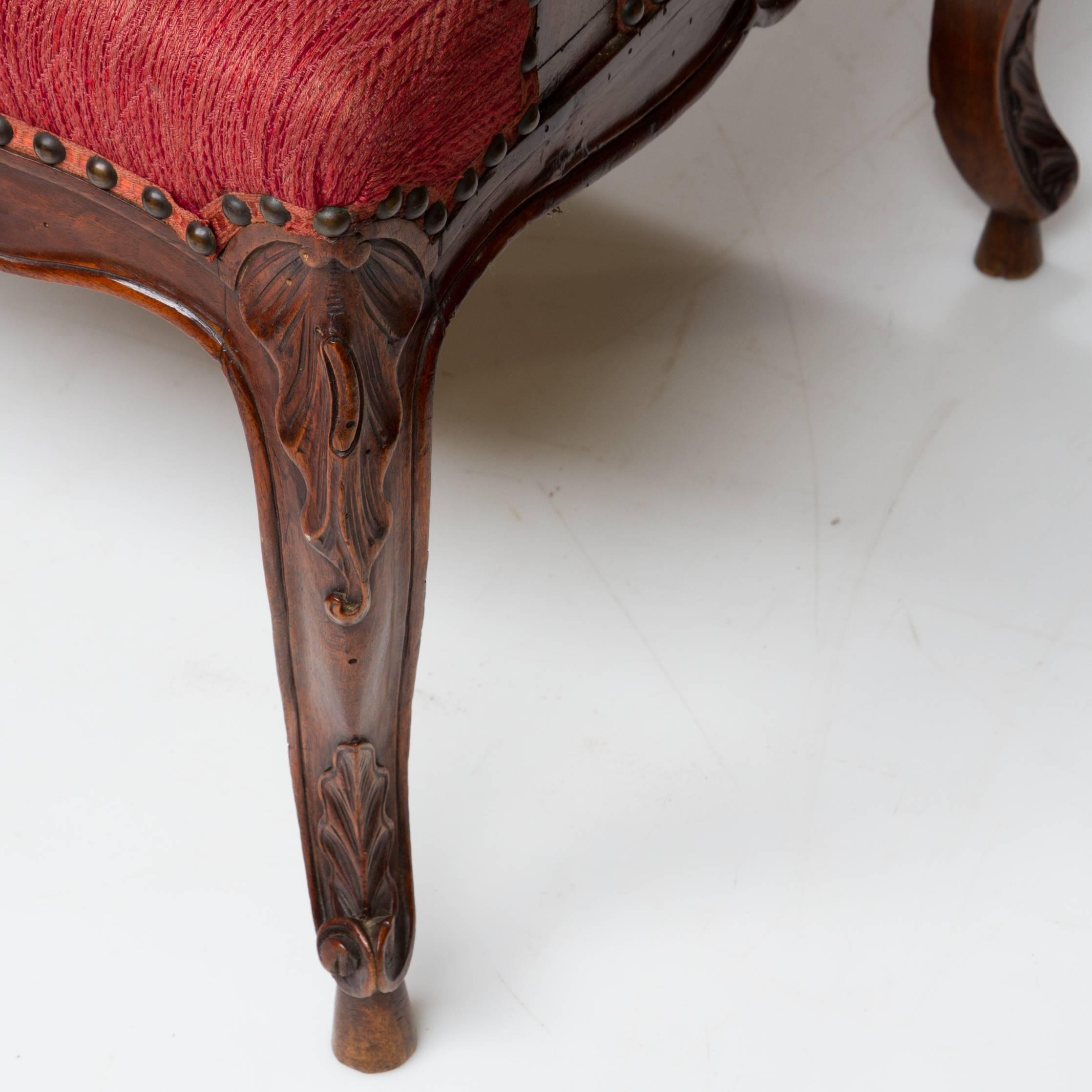 French 19th Century Pair of Louis XV Walnut Fauteuil's