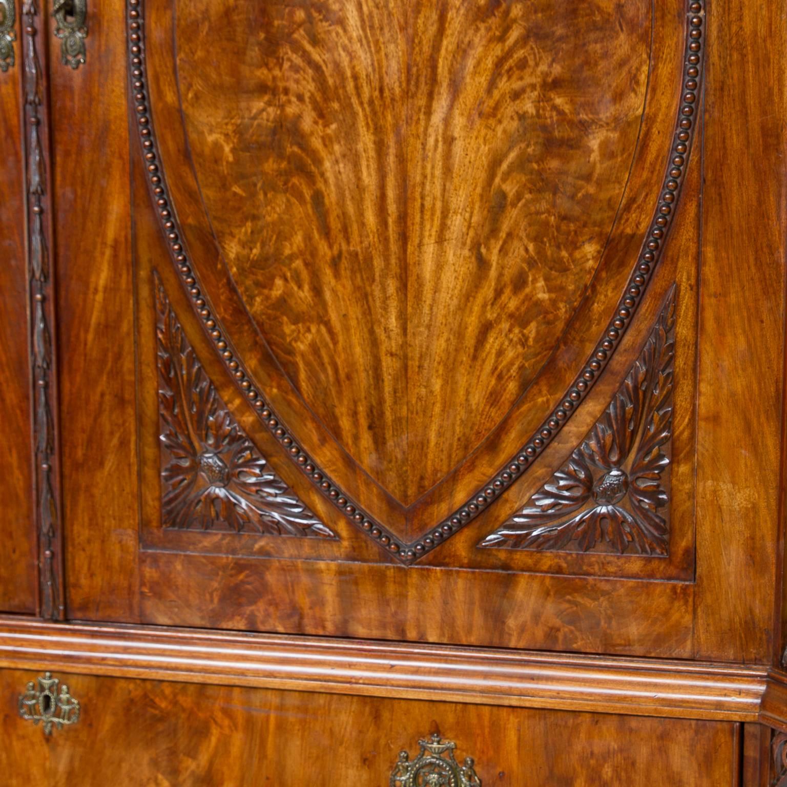 Woodwork 18th Century, Dutch, Louis XVI Mahogany Cabinet