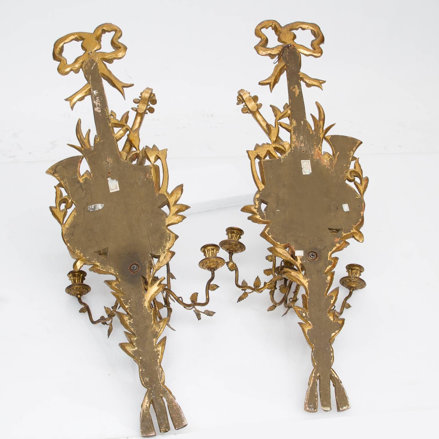 20th Century Vintage Pair of Wall Sconces