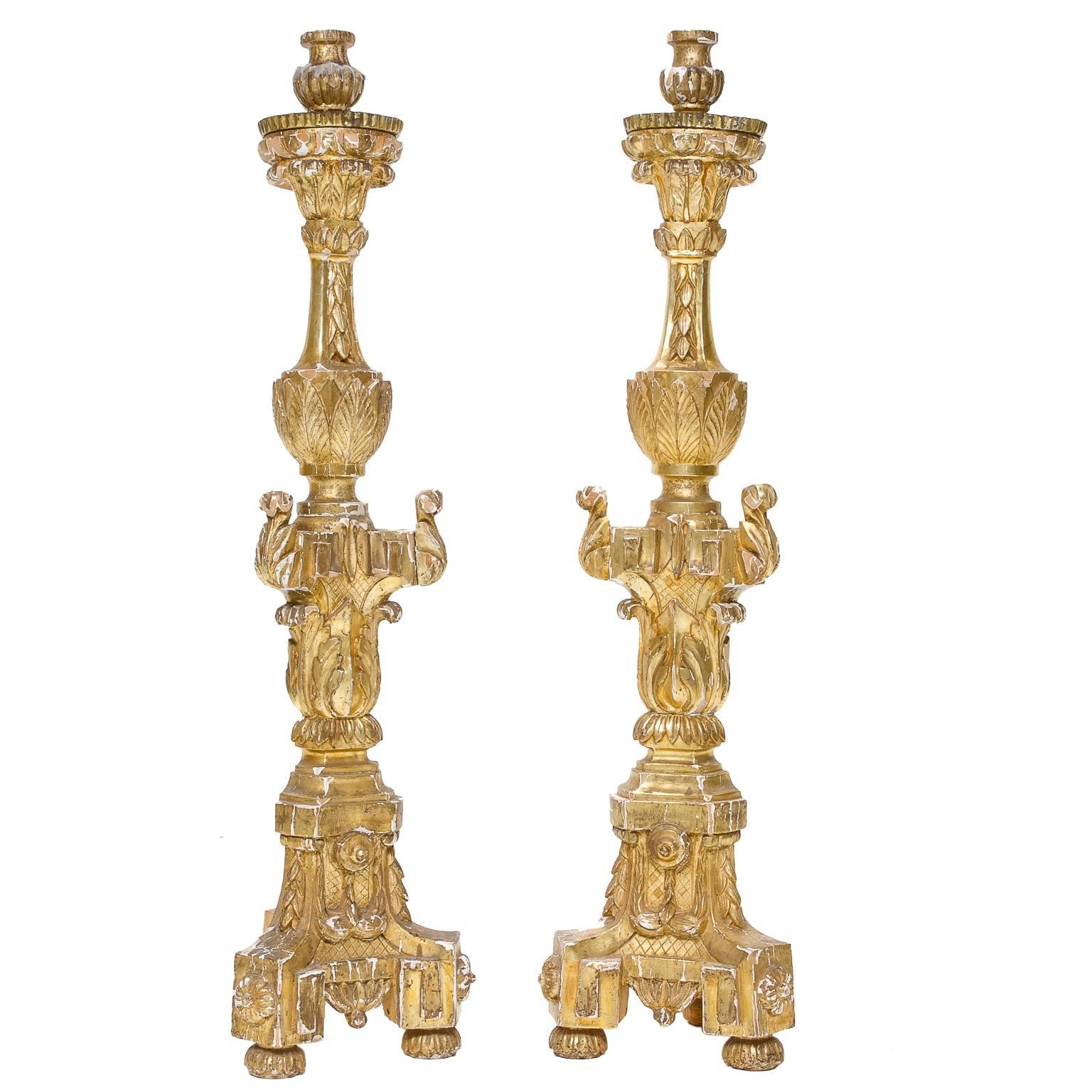 Early 19th Century, French Altar Candlesticks
