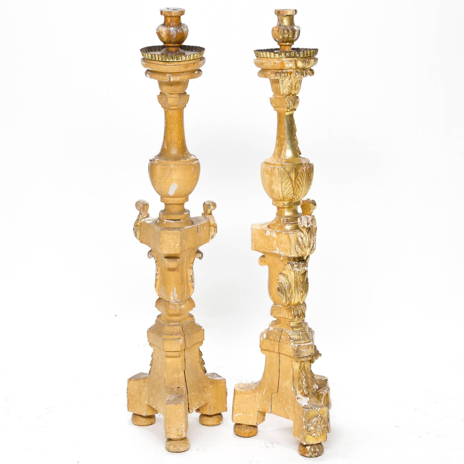 Early 19th Century, French Altar Candlesticks 1
