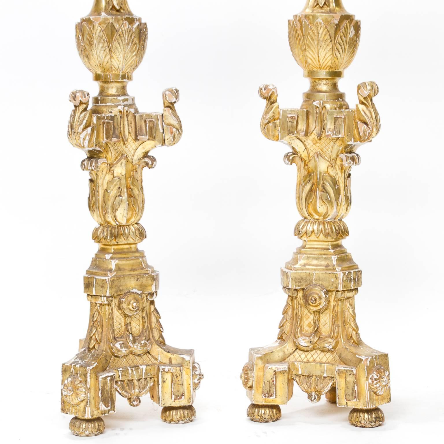 Louis XVI Early 19th Century, French Altar Candlesticks