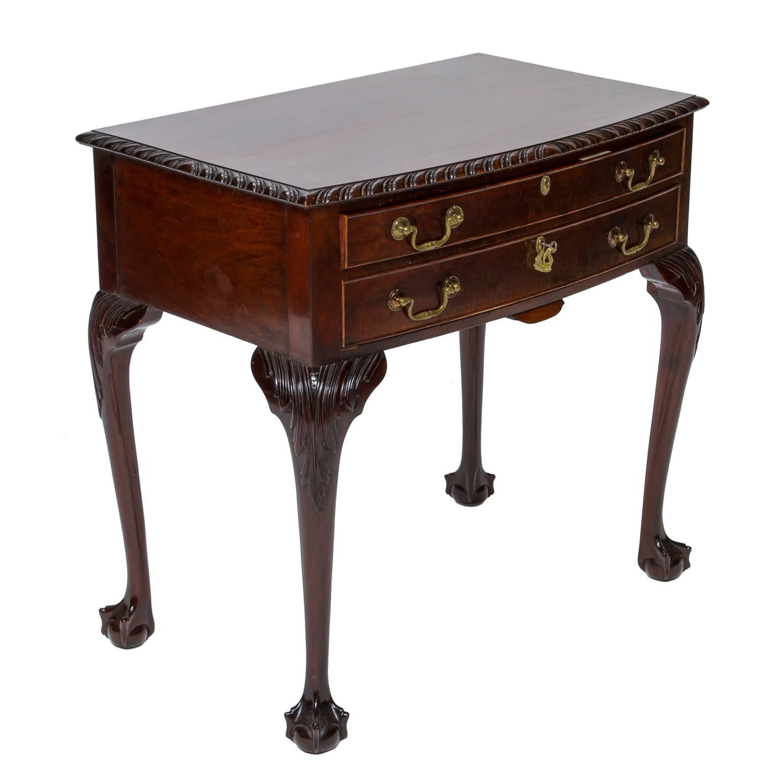 19th Century Chippendale Mahogany Silver Chest, Fitted with Silver 4
