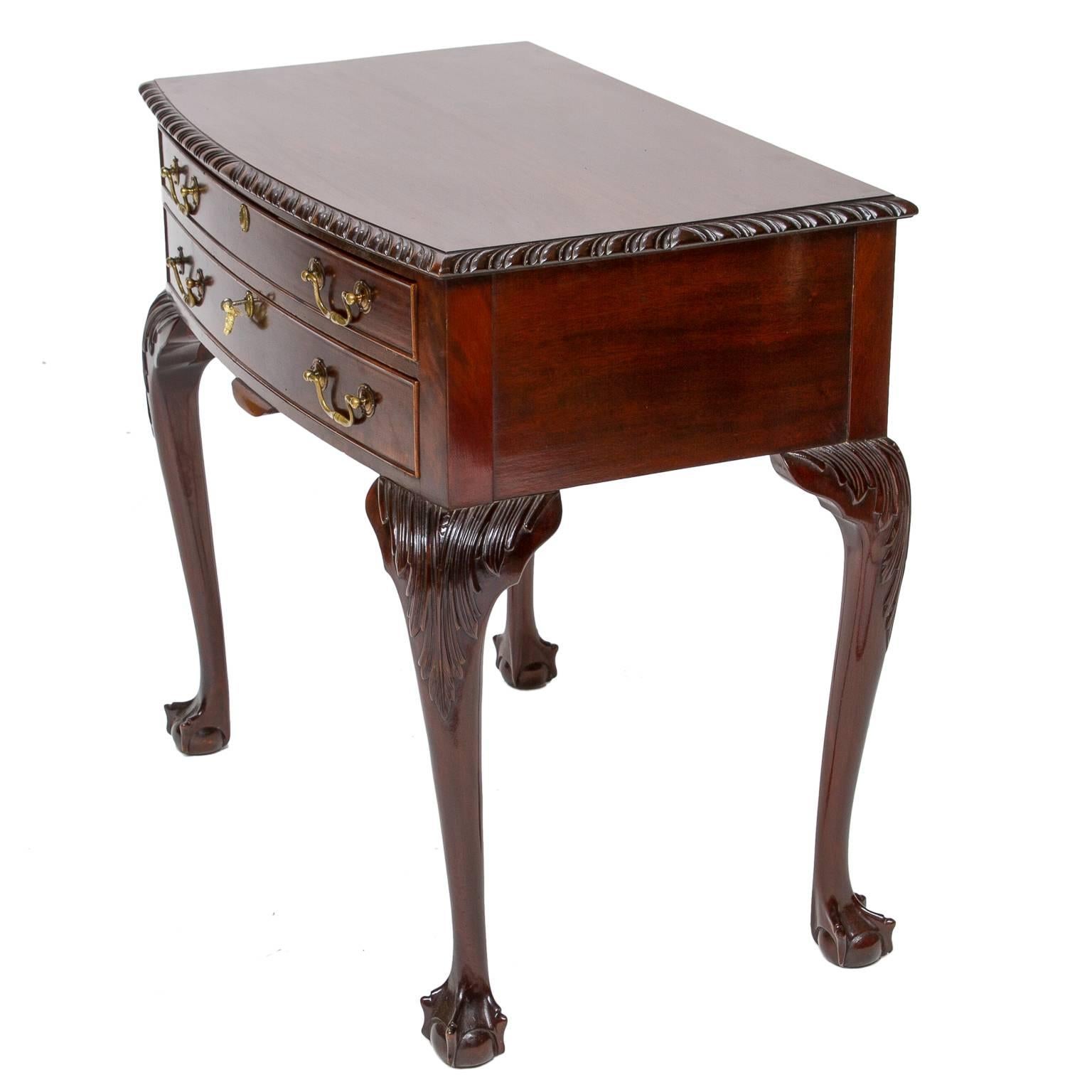 19th Century Chippendale Mahogany Silver Chest, Fitted with Silver 5