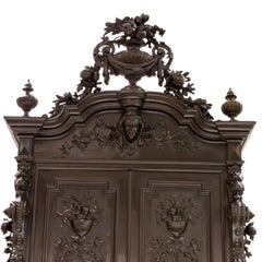 Cabinet en noyer de la French Renaissance, 19e siècle