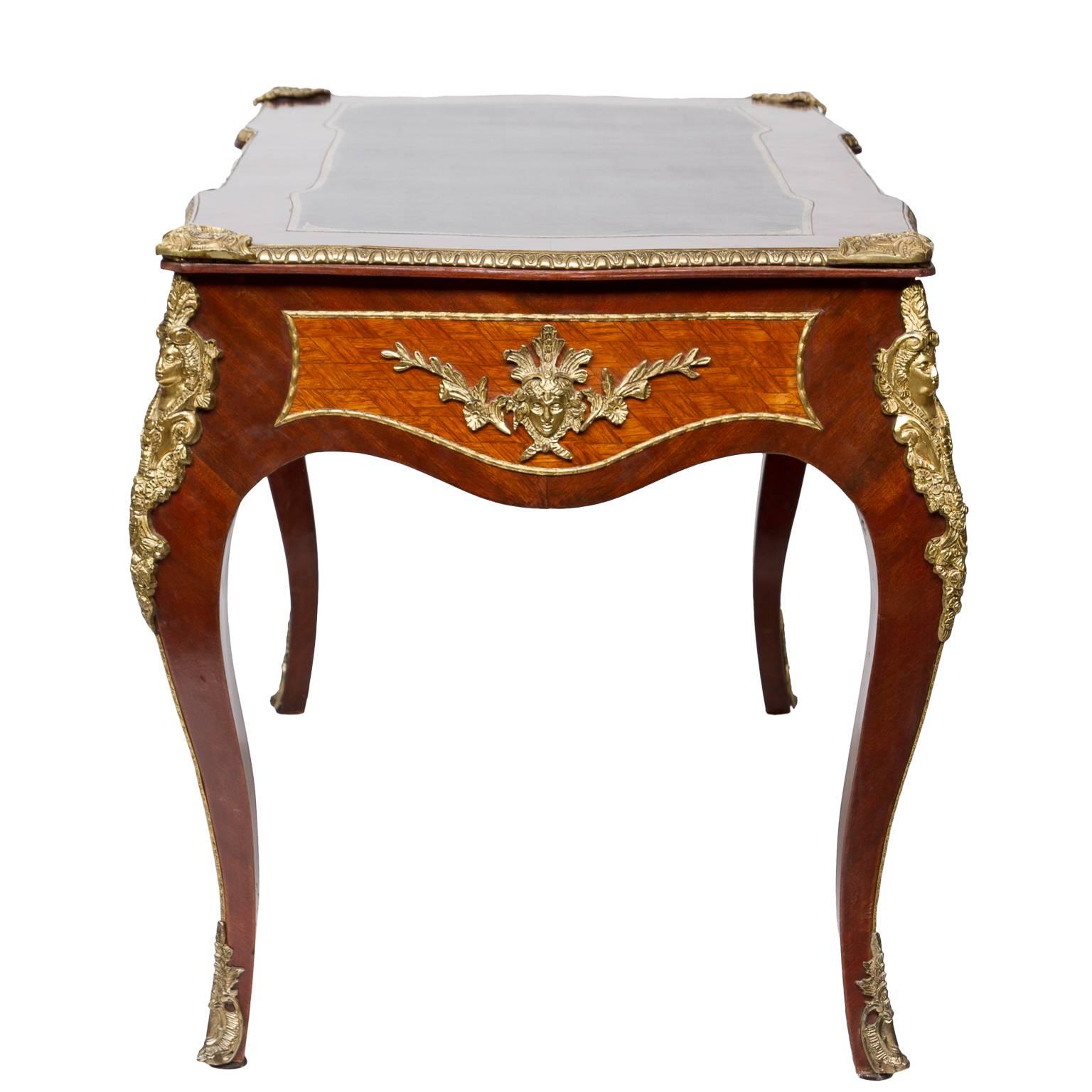 Vintage Louis XV Style Bureau Plat 2