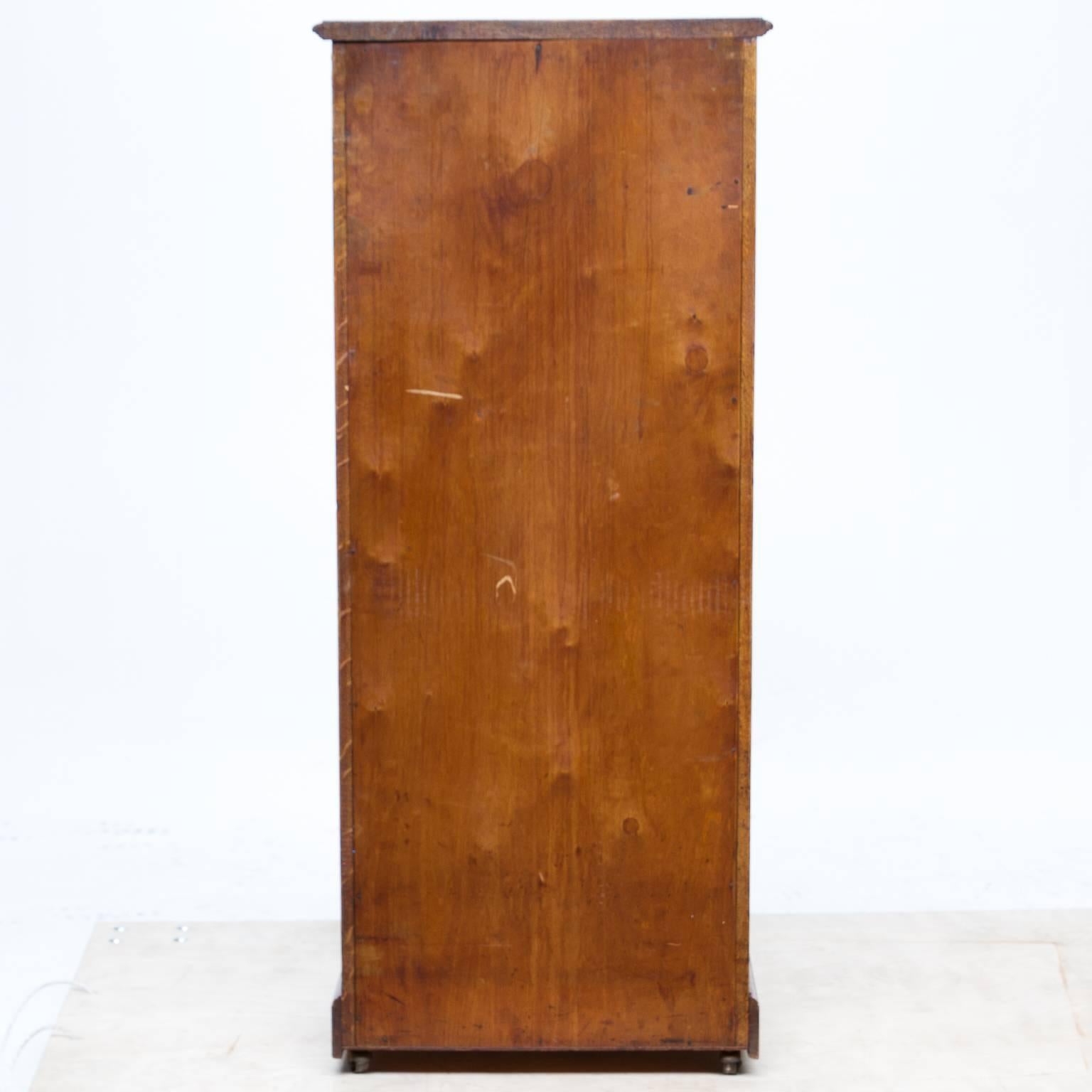 Arts and Crafts Vintage Oak File Cabinet from England