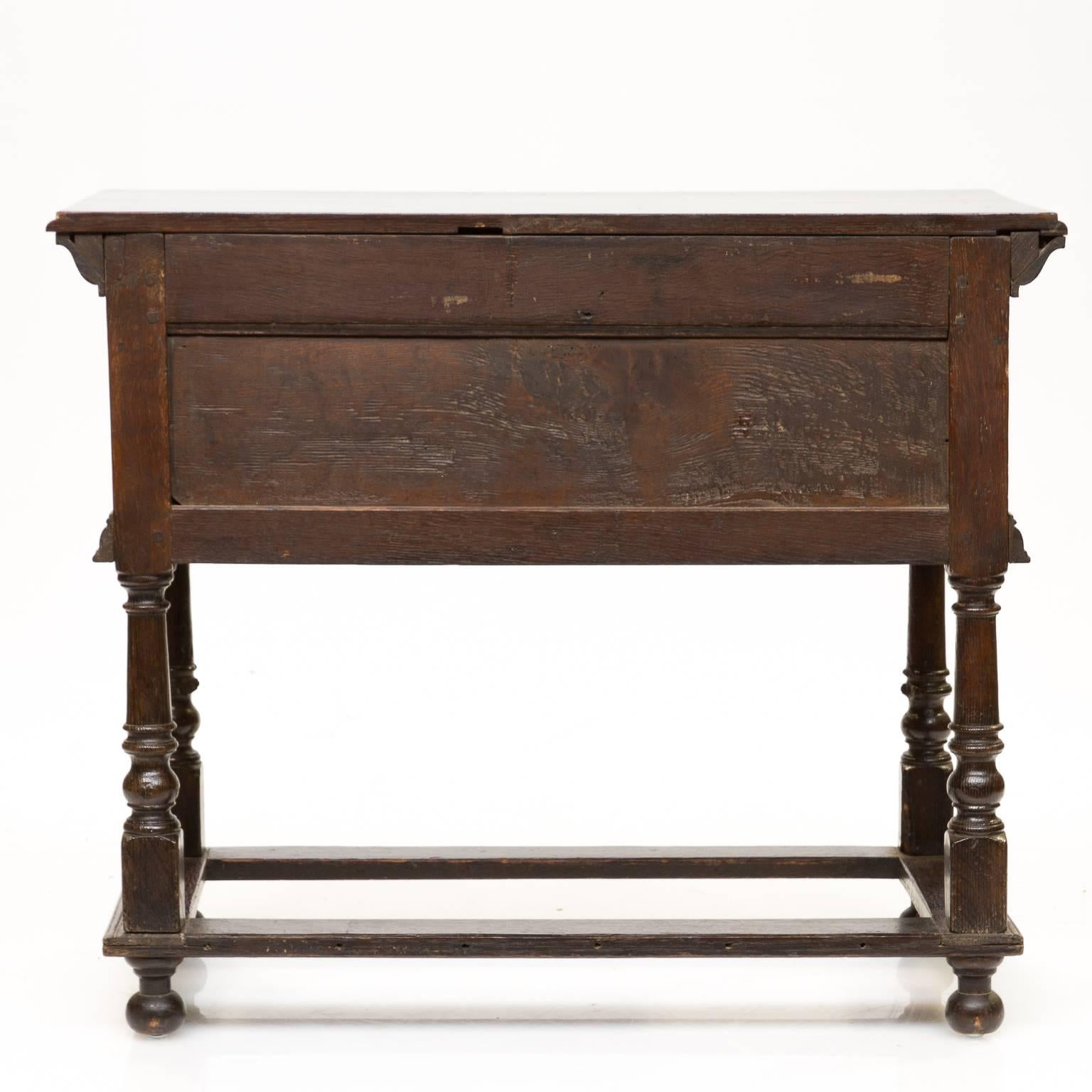 19th Century English Oak Console 1