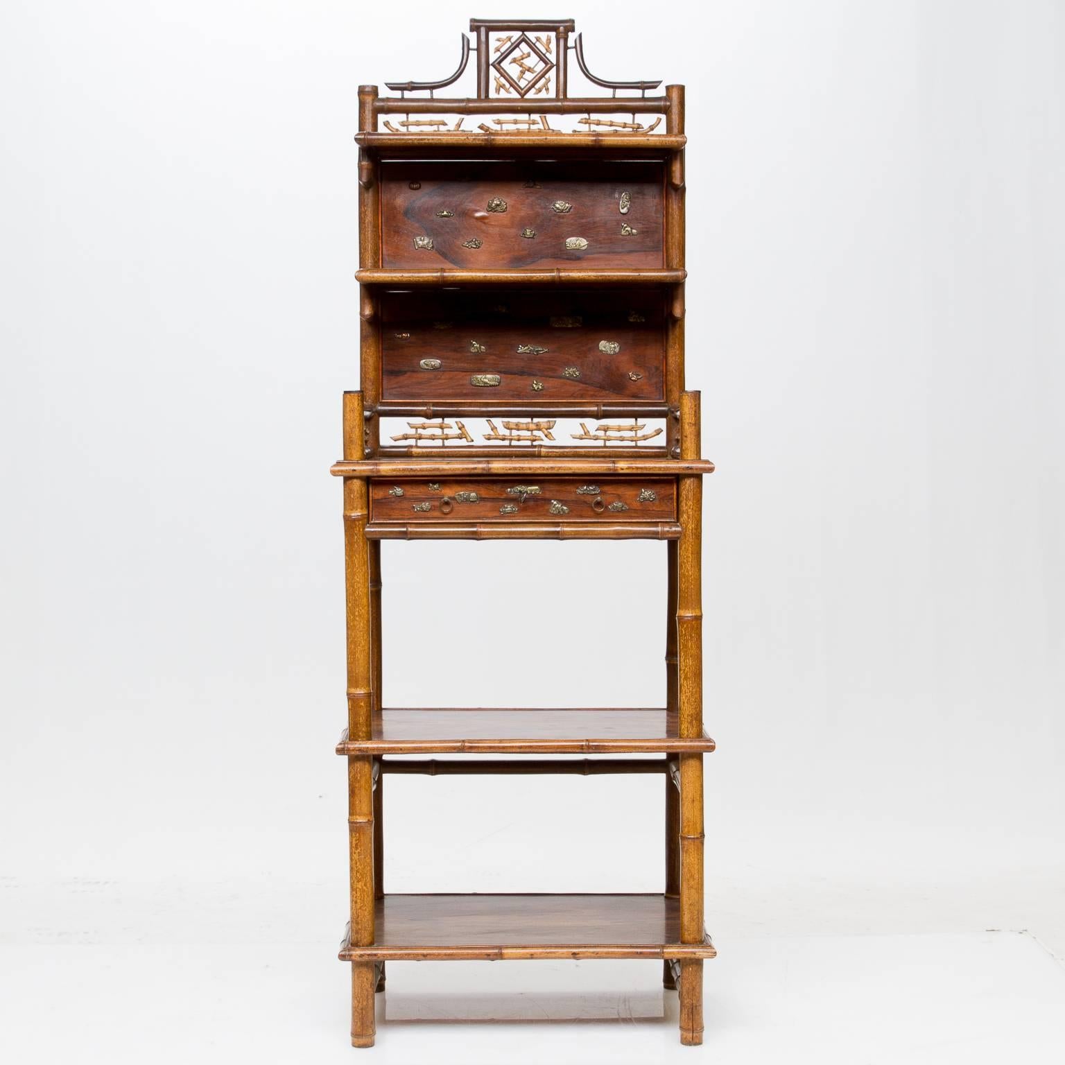 19th Century Asian Inspired Etagere Stand 4