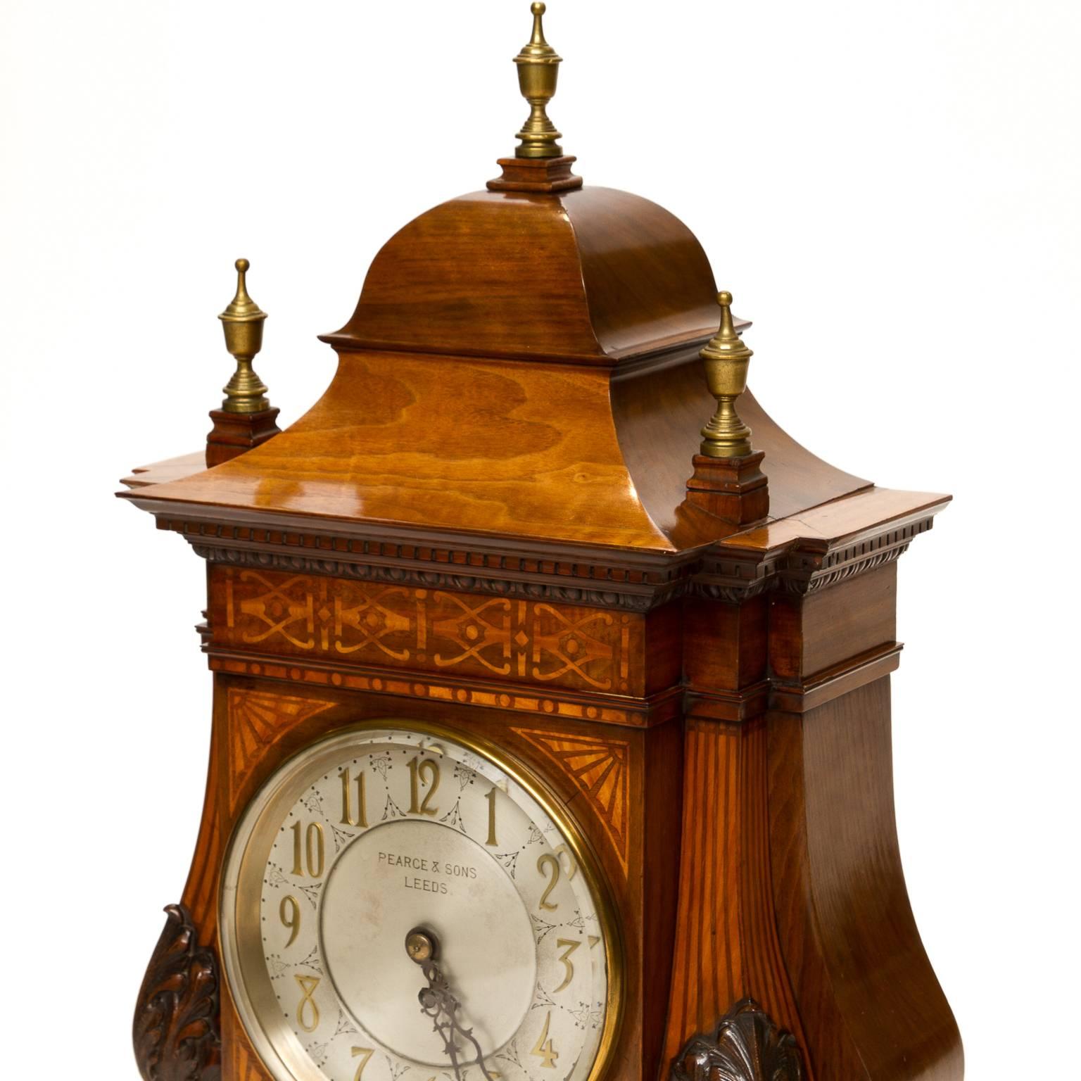 19th Century English Large Mantle Clock with Fusée Movement 3