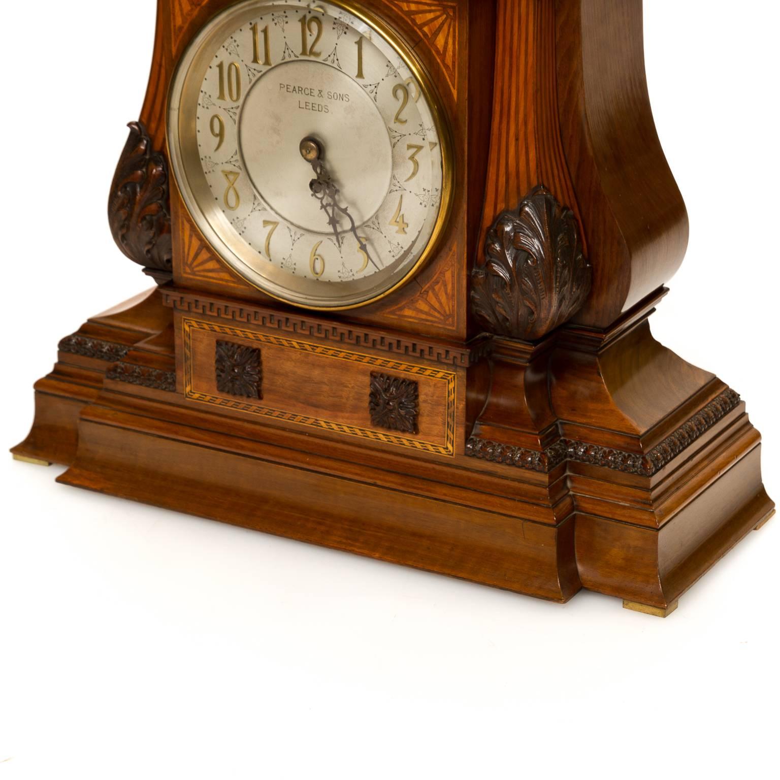 19th Century English Large Mantle Clock with Fusée Movement 2