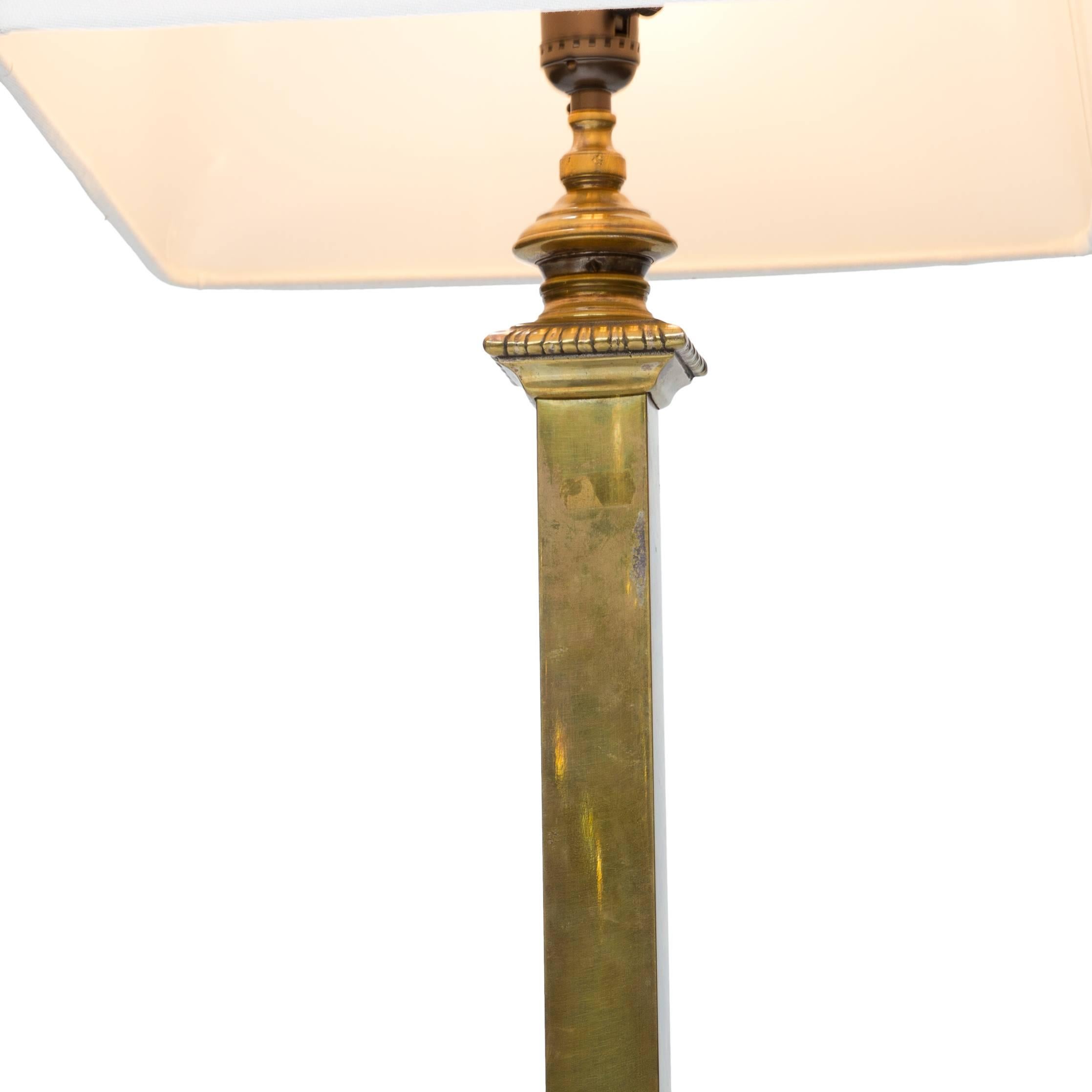 Louis XVI Vintage French Brass Floor Lamp