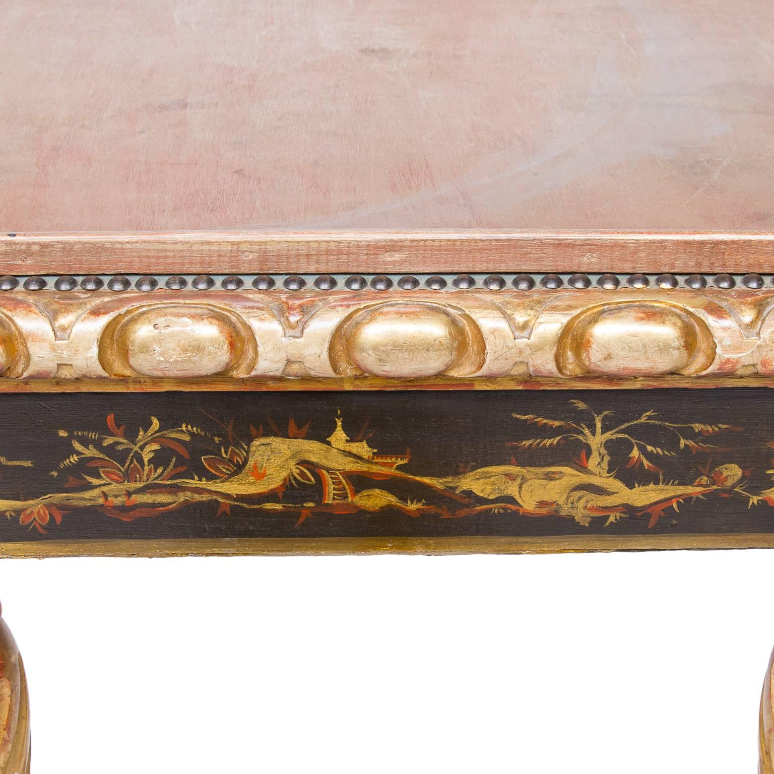 19th Century Chinoiserie Console with Lift Top Jardinière In Excellent Condition In Hixson, TN