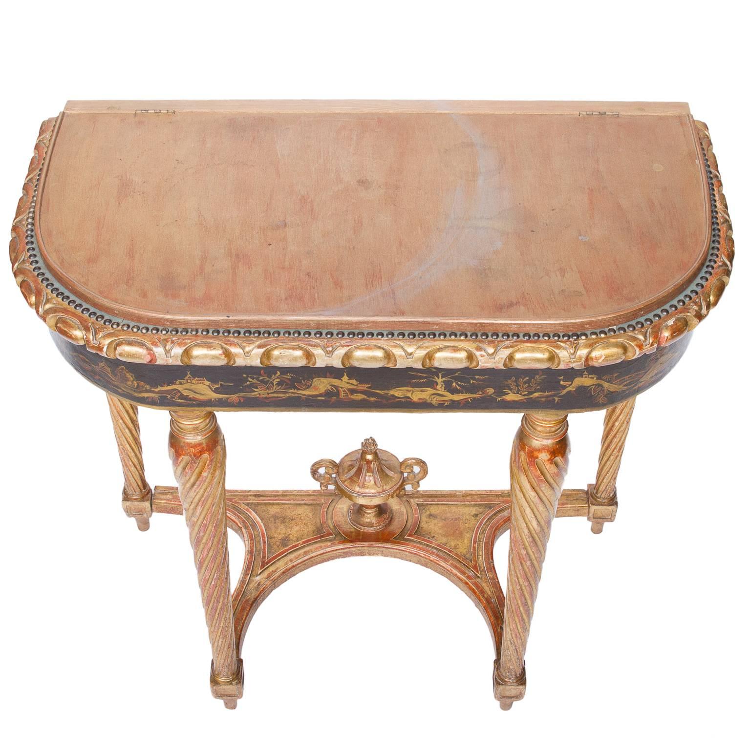 19th Century Chinoiserie Console with Lift Top Jardinière 2