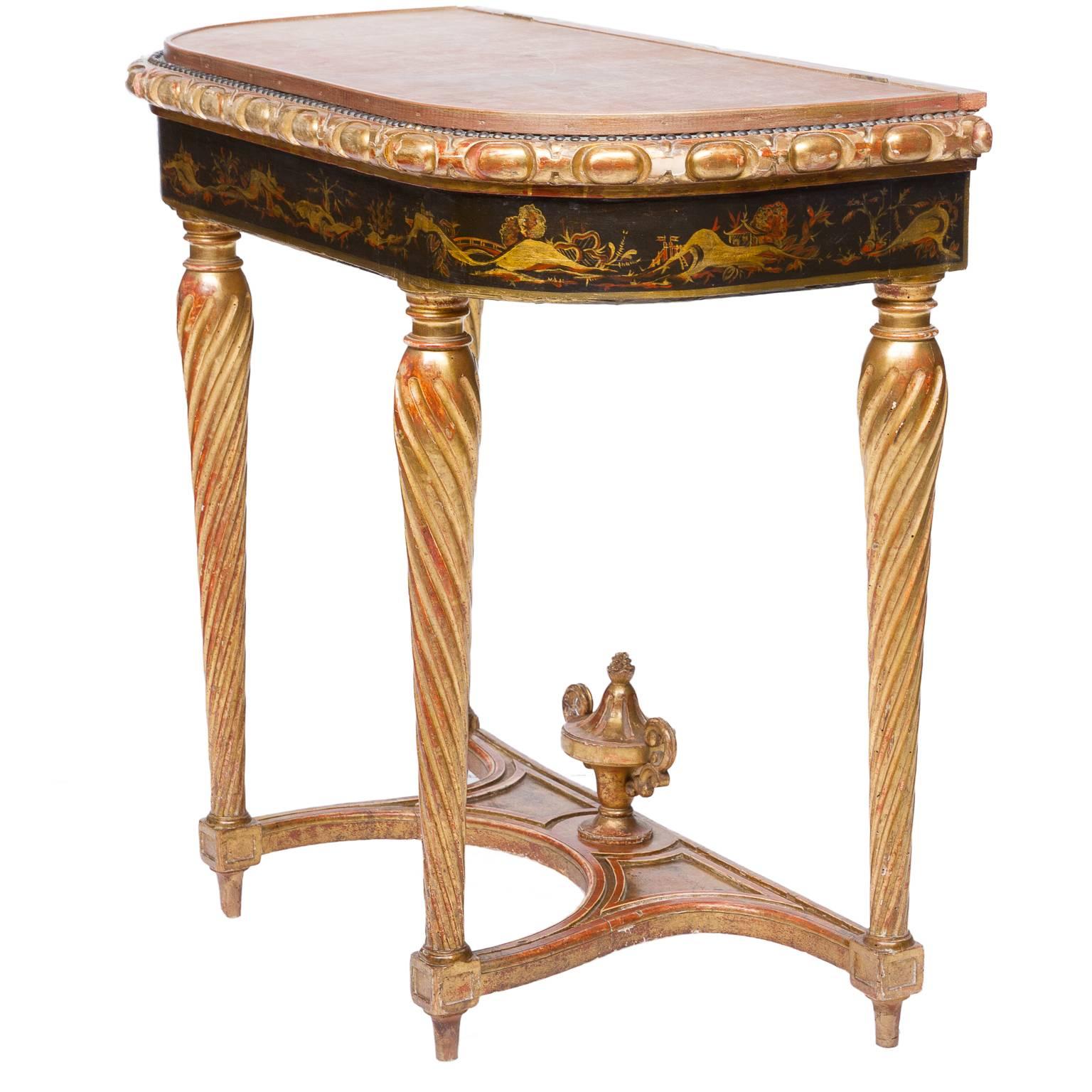 19th Century Chinoiserie Console with Lift Top Jardinière 4