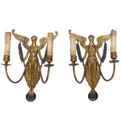 19th Century Pair of Empire Sconces from France