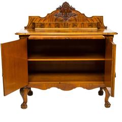 Continental Burl Walnut Server