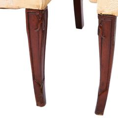 1930s Custom Vintage Shabby Chic Wing Chairs