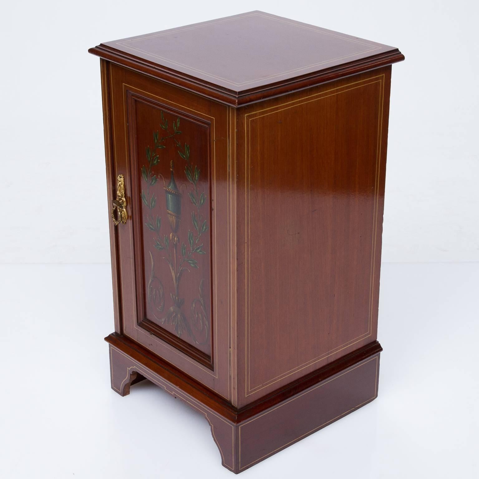 Hand-Painted 19th Century Mahogany Painted Side Table