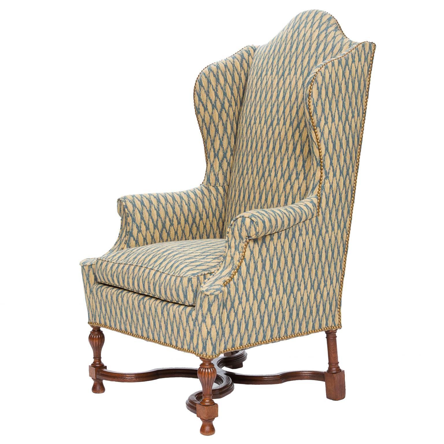 English Antique Wingback Armchair