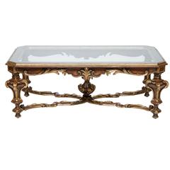 Venetian Polychrome Glass Top Coffee Table