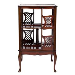 English Mahogany Revolving Bookstand
