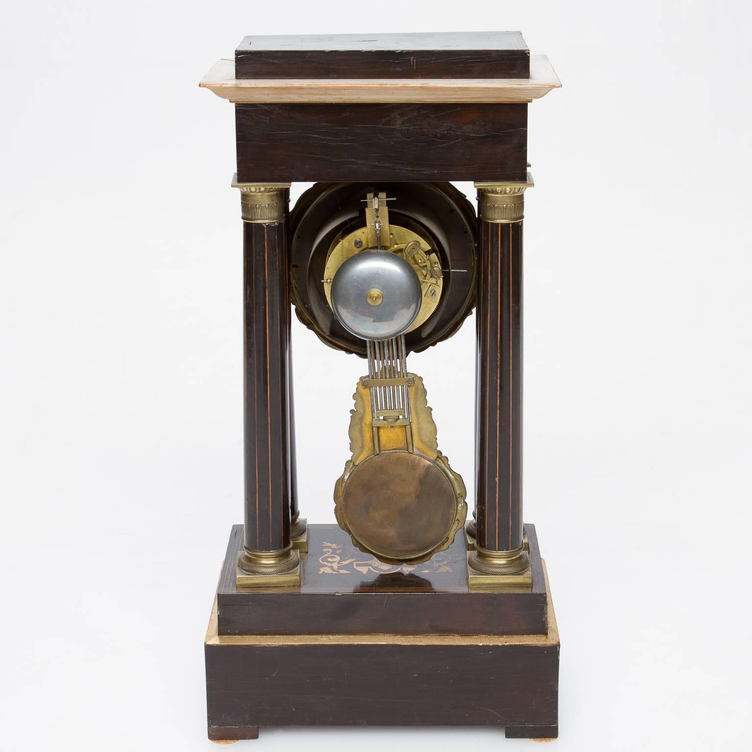 Late 19th Century 19th Century French Portico Mantel Clock