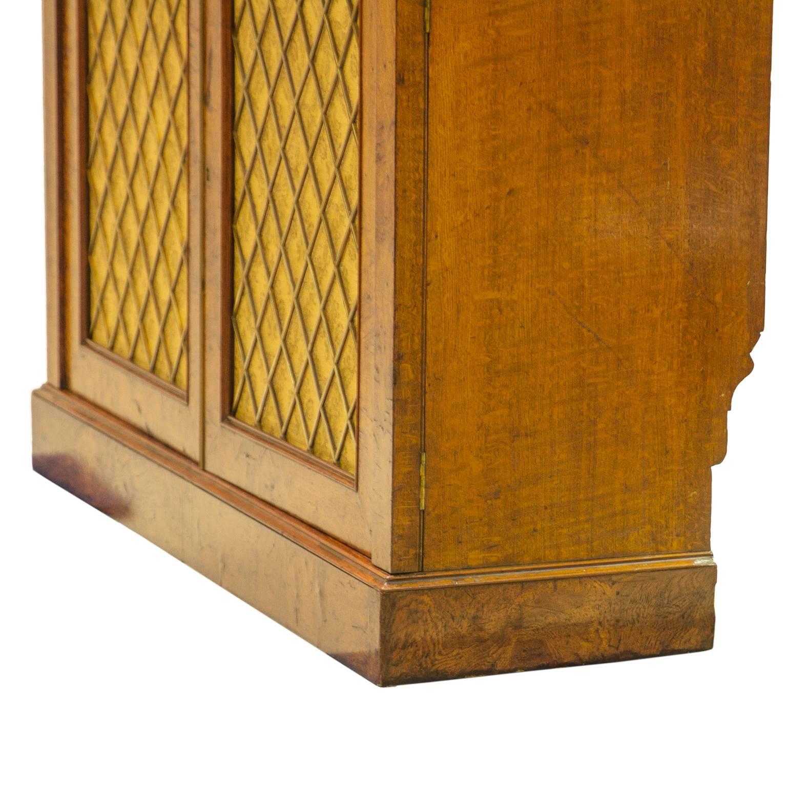 19th Century Regency Pollard Oak Cabinet 3