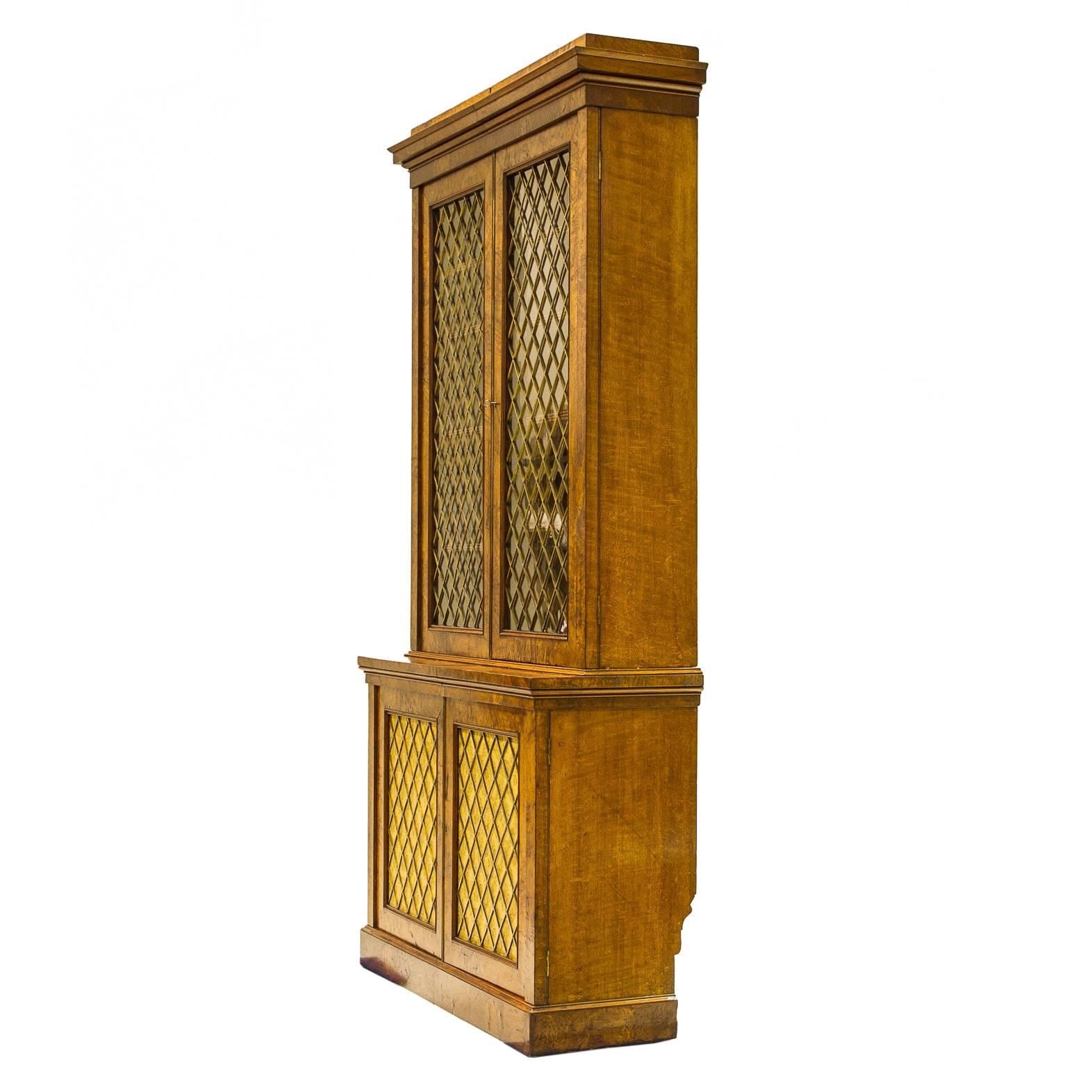 19th Century Regency Pollard Oak Cabinet 4