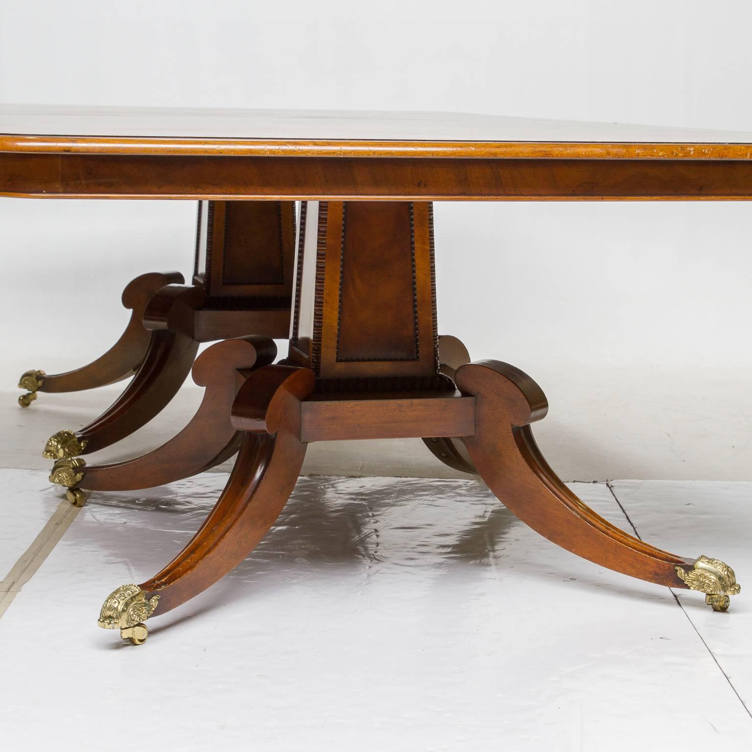 English Regency Dining Table with Two Leaves 1