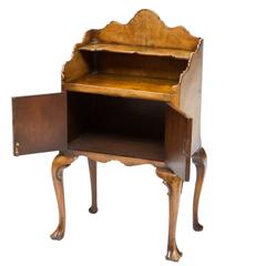 English Walnut Side Table from the 1920s