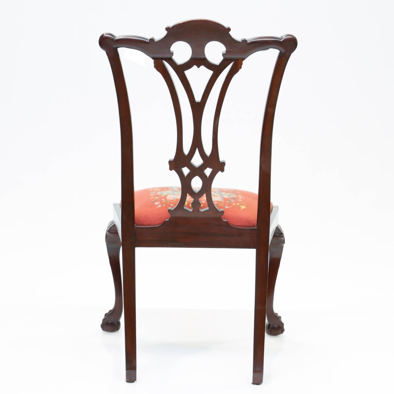19th Century Chippendale Style Mahogany Side Chairs In Excellent Condition In Hixson, TN